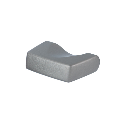 Kopfpolster, ergonomische Form, grau