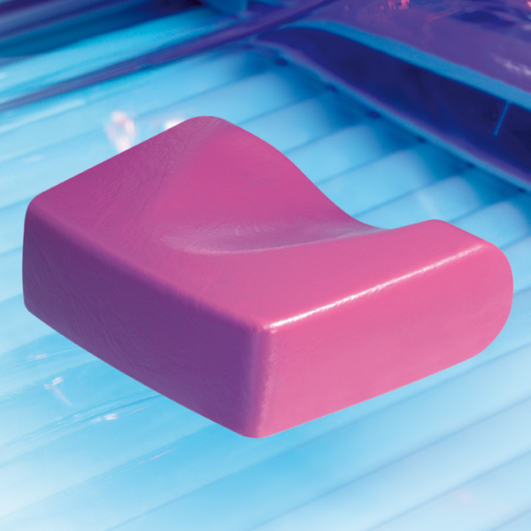 Kopfpolster, ergonomische Form, magenta
