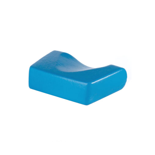 Kopfpolster, ergonomische Form, blau